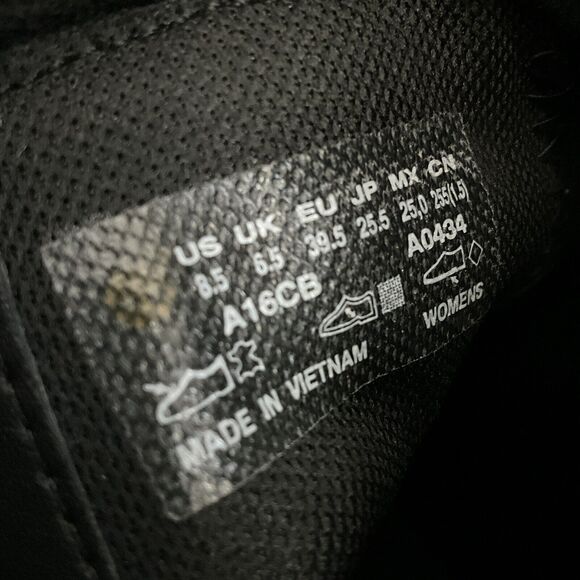 Timberland Leather Ortholite Faux Fur Cuff Buckle Bootie Black 8.5 - Picture 6 of 12